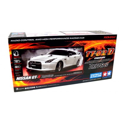 NISSAN GT-R DRIFT SPEC WITH ESC AND LED LIGHTS SET- 1/10 SCALE TT-02D 4WD CHASSIS KIT - TAMIYA 58623